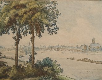 Hermann Struck (1876 - 1944), Blick auf Frankfurt am Main, 1910 Hermann Struck, Blick auf Frankfurt am Main, 1910