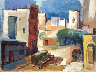 Kurt Levy, Allee in Barranquilla, 1960 © Ludwig Meidner-Archiv, Jüdisches Museum der Stadt Frankfurt am Main Kurt Levy, Allee in Barranquilla, 1960