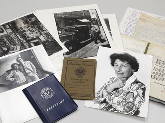 Fotos d Dokumente von Gisèle Freund aus ihrem Nachlass