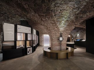 Blick in den Gewölbekeller "Goldener Apfel" in Frankfurt am Main